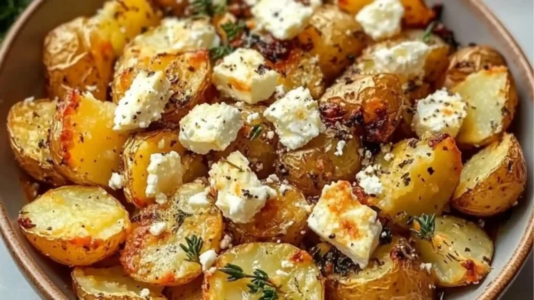Patate al forno con feta, ricetta sana e facile da preparare.