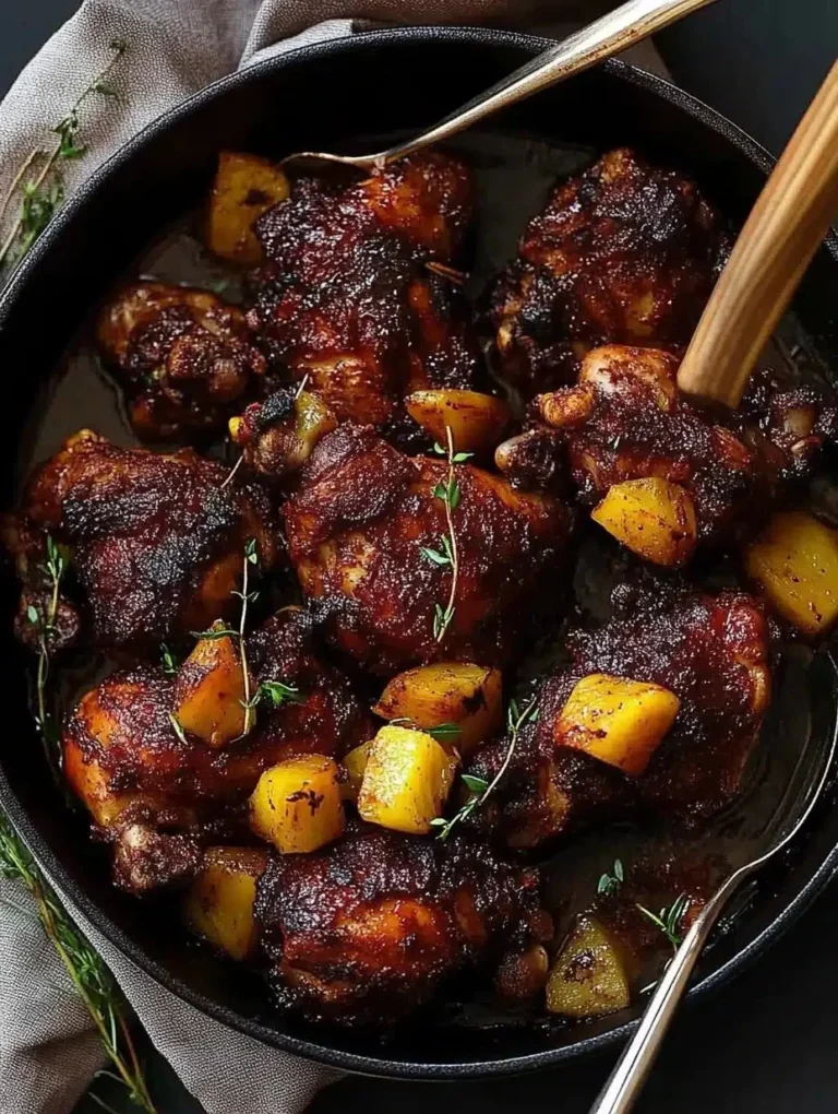 Pollo Jerk all'Ananas Giamaicano al Forno pronto da servire