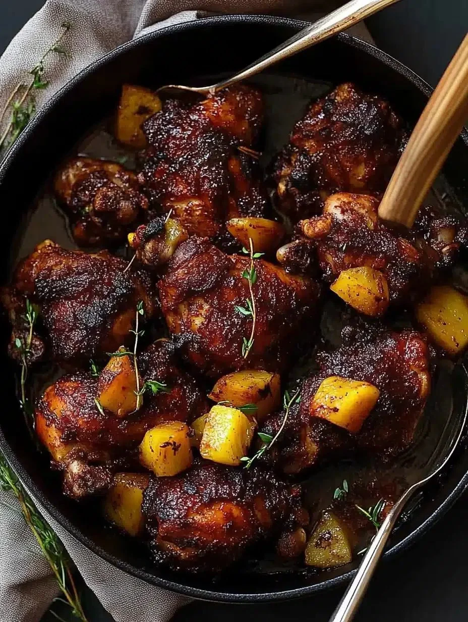 Pollo Jerk all'Ananas Giamaicano al Forno pronto da servire