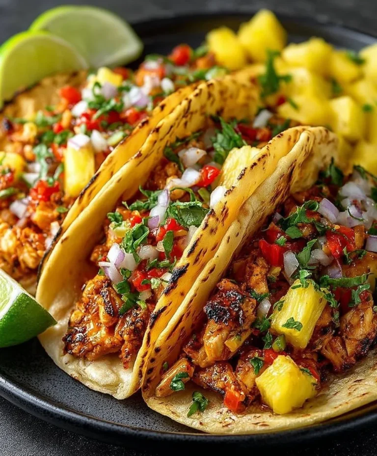 Tacos di Pollo all'Ananas - Ricetta facile e deliziosa