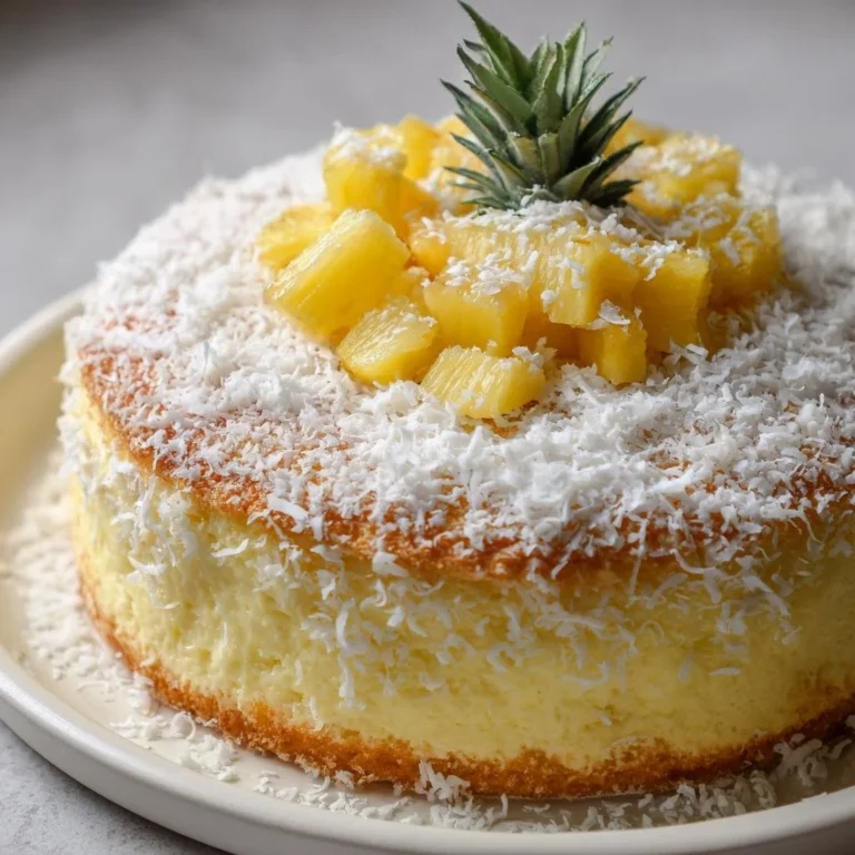 Torta ananas e cocco: un dolce soffice e gustoso con ingredienti freschi.