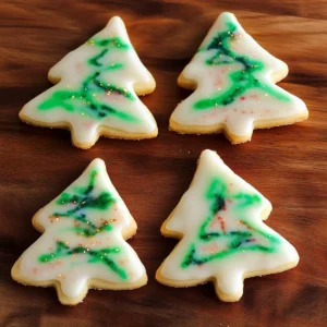 Christmas Tree Shortbread Cookies