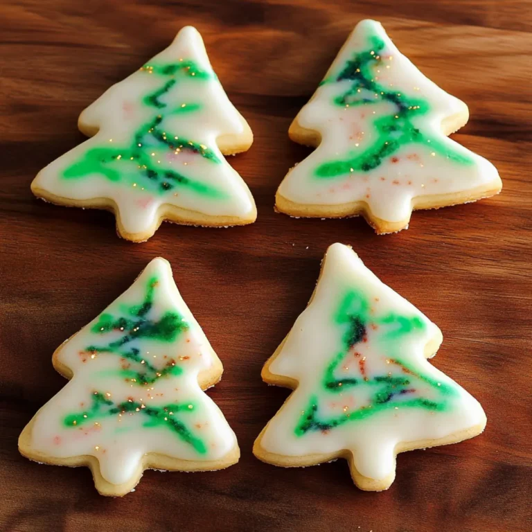 Christmas Tree Shortbread Cookies