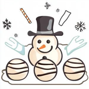 Melted Snowman Cake Balls