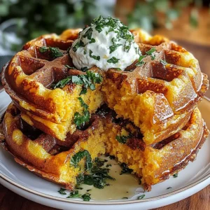 Spicy Cheddar Jalapeño Cornbread Waffles You’ll Love