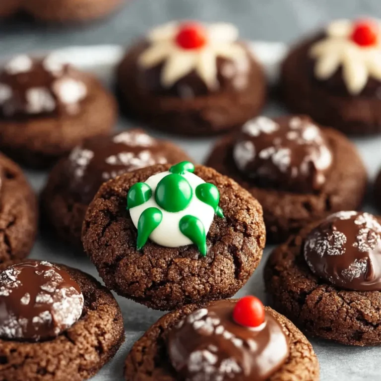 Chocolate Blossom Cookies