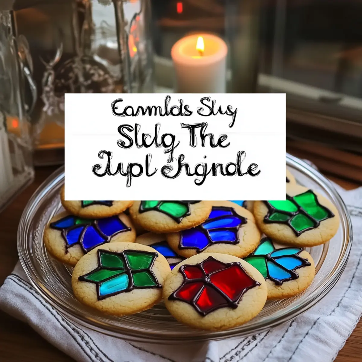 Stained Glass Cookies Recipe - Emma's Cake Studio