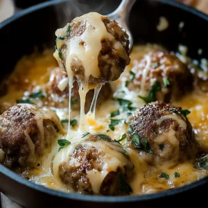 French Onion Meatballs with Savory Onion Sauce