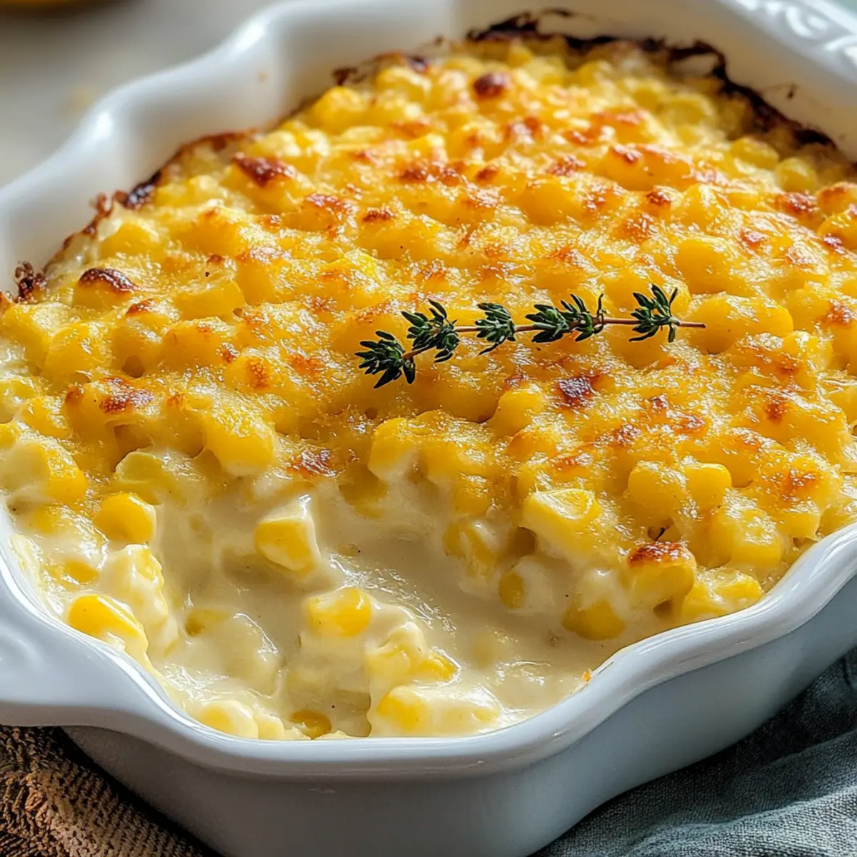 Creamy Corn Bliss for Thanksgiving
