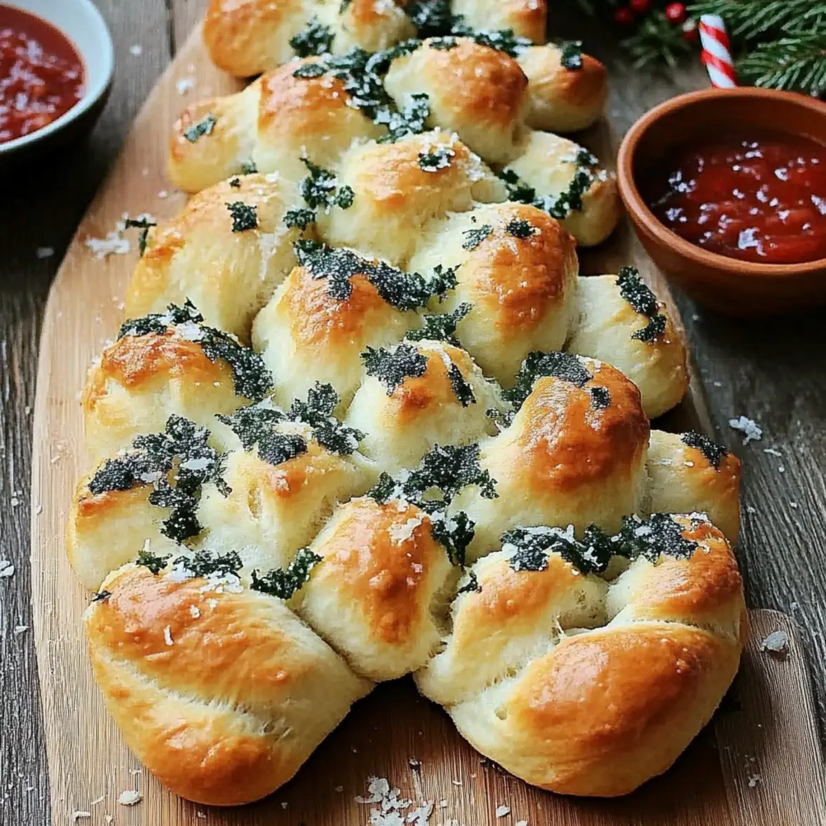 Easy Cheesy Christmas Tree Pull-Apart Bread Recipe