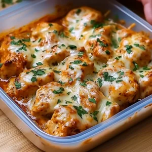 High Protein Creamy Garlic Cheesy Chicken & Potatoes