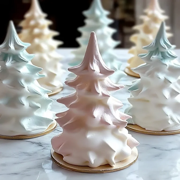 Tree Meringue Cookies