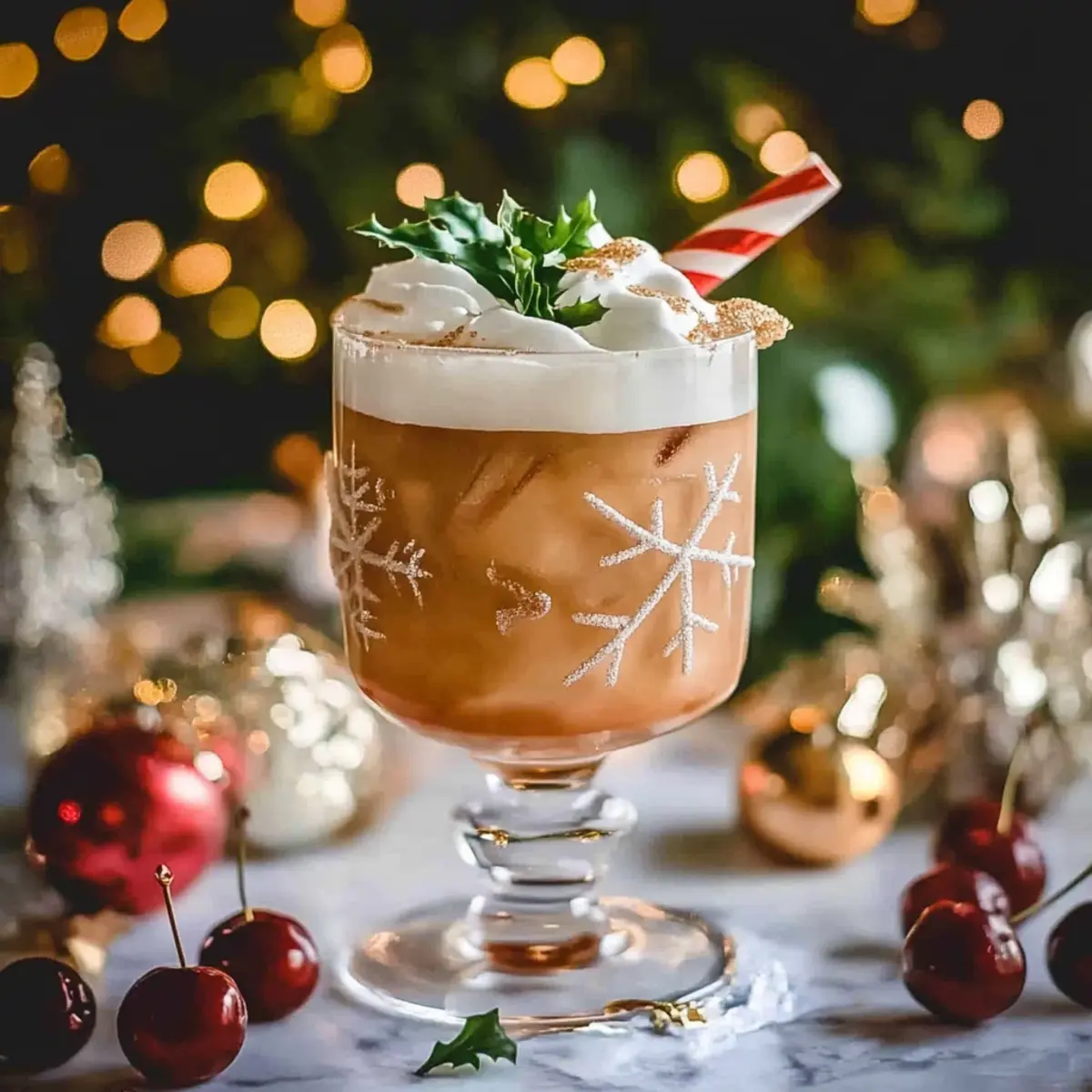 Christmas Cherry Fizz Mocktail Recipe