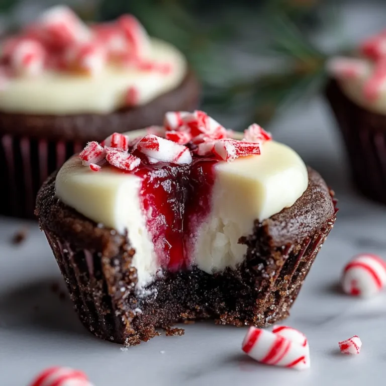 Chocolate Peppermint Cookie Cups with Cheesecake Filling