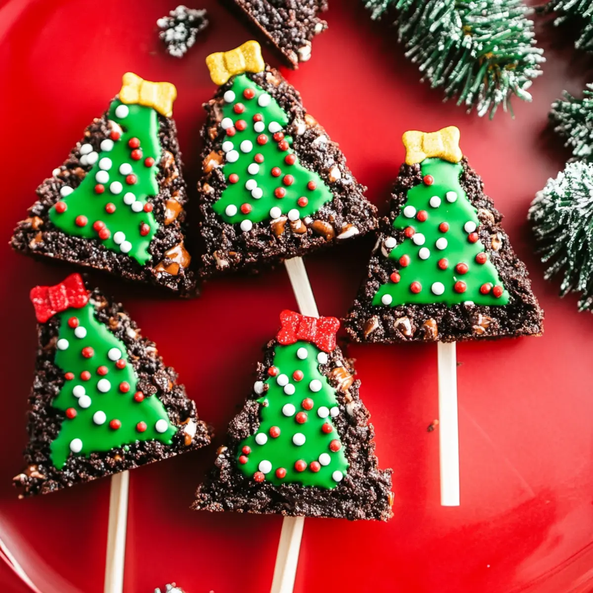 Easy Brownie Christmas Trees Recipe