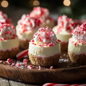 Easy No-Bake Peppermint Cheesecake Bites for the Holidays