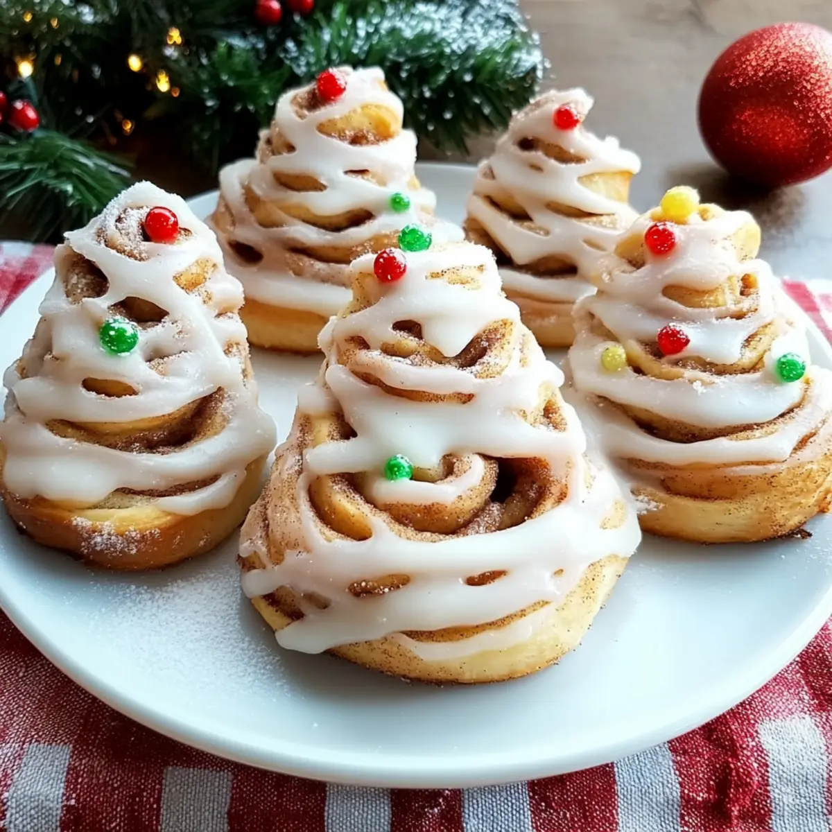 Christmas Tree Cinnamon Rolls