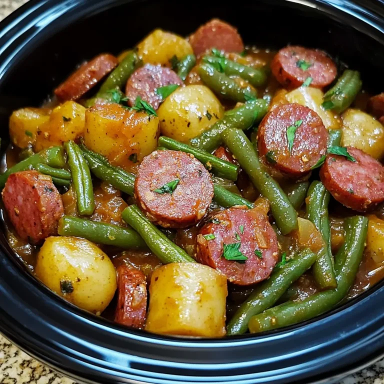 Crockpot Kielbasa and Green Beans – Savory, Hearty & Effortlessly Delicious!