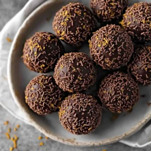 Festive Orange Chocolate Christmas Truffles
