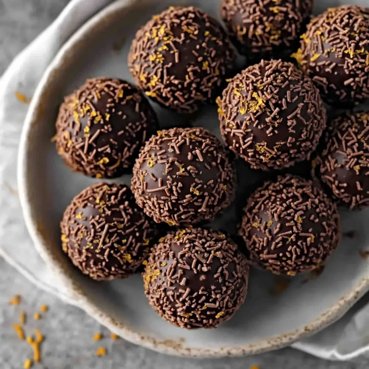 Festive Orange Chocolate Christmas Truffles