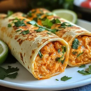 Cheesy Buffalo Chicken Burritos | High Protein & Low Calorie
