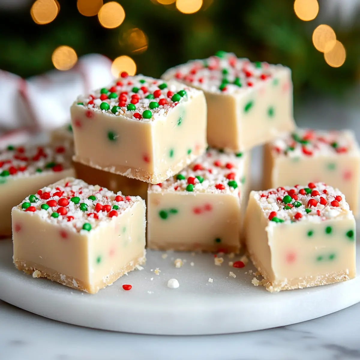 Easy Sugar Cookie Christmas Fudge